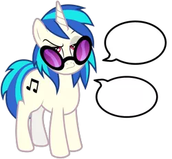 Size: 1950x1800 | Tagged: derpibooru import, edit, music snob vinyl, reaction image, safe, solo, speech bubble, template, vinyl scratch