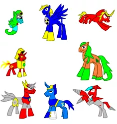 Size: 941x1001 | Tagged: artist:smashfan666, crossover, derpibooru import, megaman, ms paint, ponified, safe, sea pony