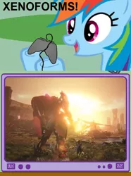 Size: 564x760 | Tagged: derpibooru import, exploitable meme, gamerdash, meme, monolith soft, nintendo, obligatory pony, rainbow dash, safe, tv meme