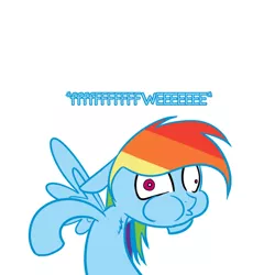 Size: 600x600 | Tagged: safe, artist:scherzo, derpibooru import, rainbow dash, chest fluff, rainbowfreakindash, solo, sound effects