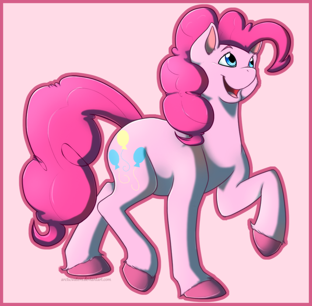 Size: 902x885 | Tagged: safe, artist:arcticwaters, derpibooru import, pinkie pie, solo, unshorn fetlocks