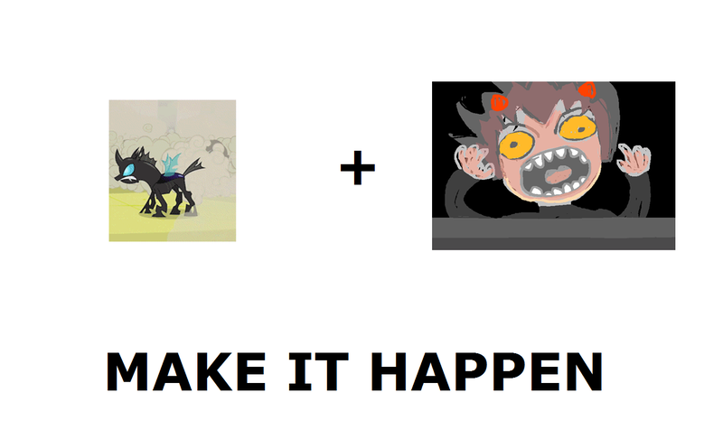 Size: 1337x796 | Tagged: derpibooru import, doomie, exploitable meme, homestuck, karkat vantas, make it happen, meme, meta, safe