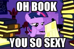 Size: 641x428 | Tagged: bedroom eyes, bibliophile, book, cargo ship, derpibooru import, edit, edited screencap, female, filly, filly twilight sparkle, image macro, safe, screencap, shipping, solo, that pony sure does love books, the cutie mark chronicles, twibook, twilight sparkle, younger