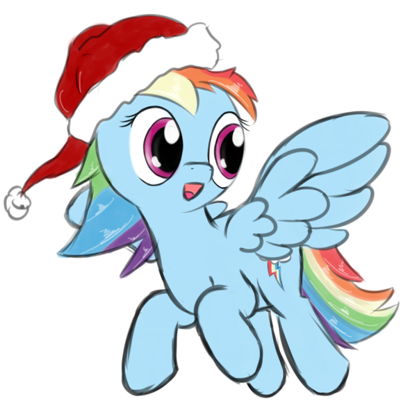 Size: 4000x4000 | Tagged: safe, artist:caumen, derpibooru import, rainbow dash, absurd resolution, hat, solo