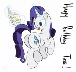 Size: 1066x1000 | Tagged: artist:psescape, book, derpibooru import, magic, plot, rarity, safe, solo