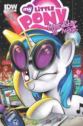 Size: 2063x3131 | Tagged: safe, artist:andypriceart, derpibooru import, idw, official, big macintosh, lyra heartstrings, pinkie pie, sweetcream scoops, vinyl scratch, ponified, earth pony, pony, unicorn, big scoops, comic cover, cover, crazy horse, disco ball, female, headphones, male, mare, one eye closed, stallion, the baboons, the beach boys, the beach colts, the galloping stones, the monkees, the rolling stones, turntable, wink