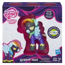 Size: 1000x1000 | Tagged: brushable, clothes, derpibooru import, official, rainbow dash, safe, shadowbolt dash, shadowbolts, shadowbolts costume, toy
