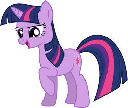 Size: 5999x5074 | Tagged: safe, artist:xpesifeindx, derpibooru import, twilight sparkle, pony, unicorn, absurd resolution, female, mare, open mouth, raised hoof, simple background, solo, transparent background, unicorn twilight, vector