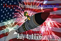 Size: 2025x1350 | Tagged: 4th of july, american independence day, artist:ethanchang, derpibooru import, independence day, missile, oc, safe, united states, unofficial characters only