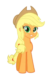 Size: 1202x1857 | Tagged: safe, artist:php50, derpibooru import, applejack, human head pony, hybrid, equestria girls, abomination, face swap, simple background, solo, transparent background, vector, what has magic done, what has science done