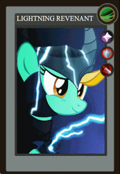Size: 295x426 | Tagged: animated, artist:yudhaikeledai, derpibooru import, dota, dota 2, lightning dust, lightning revenant, part of a series, part of a set, ponified dota 2 cards, safe, solo