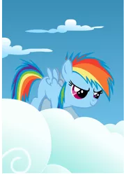 Size: 6000x8412 | Tagged: absurd resolution, artist:cerbii, cloud, cloudy, cute, derpibooru import, filly, filly rainbow dash, rainbow dash, safe, solo