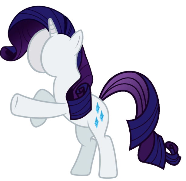 Size: 936x915 | Tagged: safe, artist:php50, derpibooru import, rarity, pony, bipedal, buttface, female, hoofbump, plot, rariplot, rearing, simple background, solo, transparent background, underhoof, vector, wat, what has magic done, what has science done