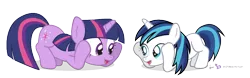 Size: 870x270 | Tagged: age regression, artist:dm29, cute, derpibooru import, duo, filly, foal, gleamibetes, gleaming shield, julian yeo is trying to murder us, rule 63, rule63betes, safe, shining armor, simple background, sunshine sunshine, transparent background, twilight sparkle