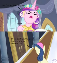 Size: 636x710 | Tagged: safe, artist:poisonicpen, derpibooru import, screencap, bon bon, princess cadance, queen chrysalis, sweetie drops, a canterlot wedding, disguise, disguised changeling, fake cadance, image, png, scene interpretation, this day aria