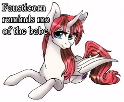 Size: 600x494 | Tagged: artist:sugarcup, derpibooru import, edit, labyrinth, lauren faust, oc, oc:fausticorn, quote, safe, solo, times new roman, unofficial characters only