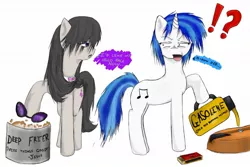 Size: 1200x800 | Tagged: artist:hewhoerasesmost, derpibooru import, gasoline, octavia melody, safe, vinyl scratch