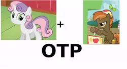 Size: 1024x563 | Tagged: button mash, derpibooru import, exploitable meme, female, male, otp, safe, shipping, straight, sweetie belle, sweetiemash