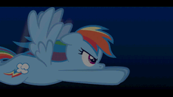 Size: 800x450 | Tagged: animated, artist:jepso, derpibooru import, flying, letterboxing, rainbow dash, safe, solo