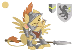 Size: 2800x1936 | Tagged: armor, artist:equestria-prevails, behaving like a dog, cute, derpibooru import, oc, oc:decima, one eye closed, paw pads, paws, reference sheet, safe, simple background, solo, spear, sphinx, sphinx oc, transparent background, underpaw, unofficial characters only