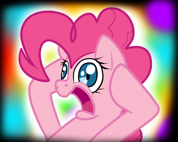 Size: 615x491 | Tagged: artist needed, safe, derpibooru import, pinkie pie, earth pony, pony, my brain is full of fuck, my mind is full of fuck, open mouth, reaction image, solo