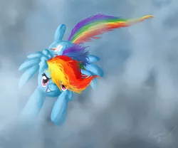 Size: 600x500 | Tagged: artist:blemy, derpibooru import, rainbow dash, safe, solo