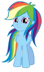 Size: 1181x1933 | Tagged: safe, artist:php50, derpibooru import, rainbow dash, human head pony, equestria girls, abomination, face swap, simple background, solo, transparent background, vector, wat, what has magic done, what has science done