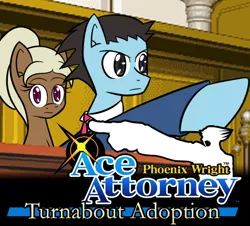 Size: 512x462 | Tagged: safe, artist:jake heritagu, derpibooru import, oc, oc:sandy hooves, unofficial characters only, pony, comic:ask motherly scootaloo, ace attorney, motherly scootaloo, phoenix wright, tumblr, turnabout adoption, video game