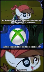 Size: 680x1106 | Tagged: safe, derpibooru import, edit, edited screencap, screencap, pipsqueak, princess luna, earth pony, pony, luna eclipsed, clothes, colt, comic, costume, male, nightmare night costume, pirate costume, screencap comic, vulgar, xbox one