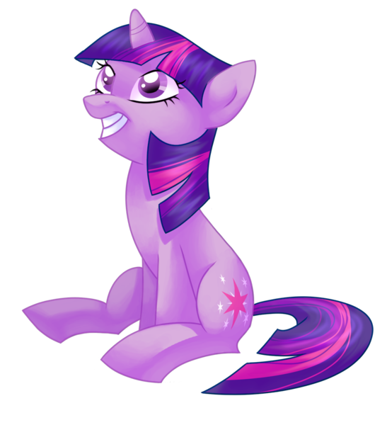 Size: 900x987 | Tagged: dead source, safe, artist:feyrah, derpibooru import, twilight sparkle, pony, unicorn, grin, looking up, simple background, sitting, smiling, solo, transparent background