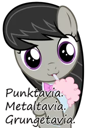 Size: 1000x1458 | Tagged: safe, derpibooru import, octavia melody, cute, filly, glorious cello princess, grunge, insane pony thread, metal, milkshake, punk, solo, tumblr