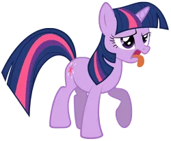 Size: 7360x6056 | Tagged: dead source, safe, artist:dentist73548-floozy, derpibooru import, twilight sparkle, pony, unicorn, absurd resolution, bleh, disgusted, simple background, solo, tongue out, transparent background, unicorn twilight, vector