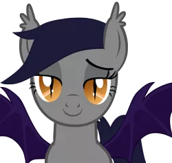Size: 5000x4725 | Tagged: safe, artist:zee66, derpibooru import, oc, oc:echo, unofficial characters only, bat pony, pony, absurd resolution, bedroom eyes, looking at you, simple background, solo, transparent background, vector