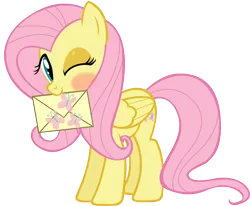 Size: 900x742 | Tagged: safe, artist:purezparity, derpibooru import, fluttershy, pegasus, pony, blushing, crush, eyeshadow, female, glitter, mouth hold, simple background, solo, transparent background, vector