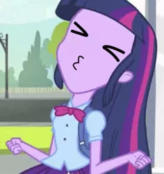 Size: 661x700 | Tagged: safe, artist:mokona, derpibooru import, edit, edited screencap, screencap, twilight sparkle, equestria girls, equestria girls (movie), cropped, draw on me, exploitable meme, face, jewelpet, labra, sanrio, sega, solo, twiscream