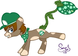 Size: 5726x4143 | Tagged: absurd resolution, artist:saturnstar14, augmented tail, derpibooru import, luigi, monster pony, oc, oc:pixel, original species, piranha plant, piranha plant pony, safe, solo, super mario bros., unofficial characters only