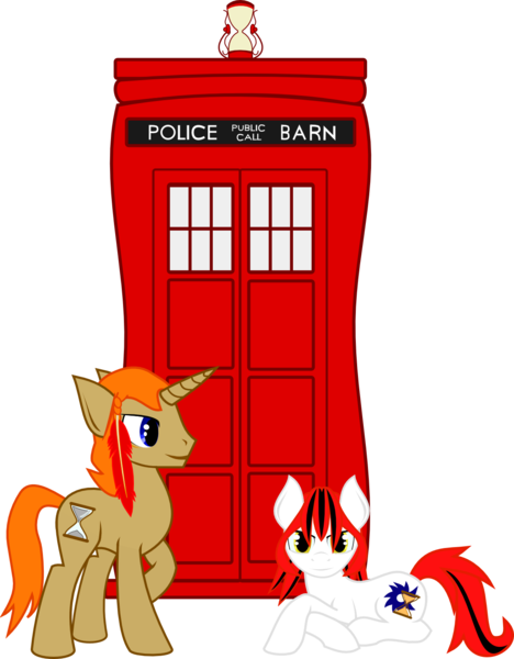 Size: 1140x1461 | Tagged: artist:invader-matt, crossover, derpibooru import, doctor who, oc, safe, simple background, tardis, transparent background, unofficial characters only