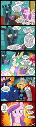 Size: 628x2200 | Tagged: artist:madmax, book, comic, crossover, derpibooru import, glasses, monocle, princess cadance, princess celestia, princess luna, queen chrysalis, safe, scott pilgrim, scott pilgrim vs the world, the fairly oddparents, thor