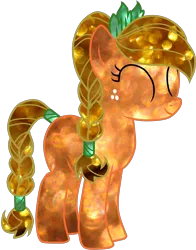 Size: 3000x3836 | Tagged: applejack, artist:luuandherdraws, crystallized, derpibooru import, eyes closed, safe, simple background, solo