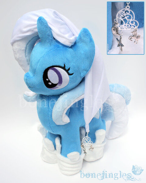 Size: 600x750 | Tagged: safe, artist:bonejingles, derpibooru import, trixie, pony, unicorn, female, irl, mare, photo, plushie, solo