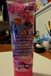 Size: 3072x4608 | Tagged: conditioner, derpibooru import, merchandise, pinkie pie, rainbow dash, safe, shampoo, twilight sparkle