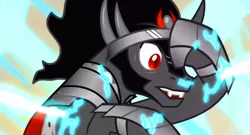 Size: 1280x690 | Tagged: safe, derpibooru import, screencap, king sombra, pony, unicorn, the crystal empire, cute, imminent death, male, solo, sombradorable, stallion