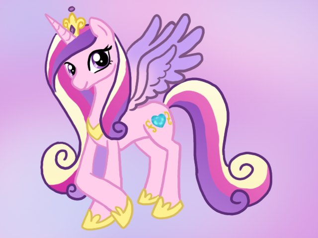 Size: 640x480 | Tagged: safe, artist:cardcaptorkatara, derpibooru import, princess cadance, alicorn, pony, solo