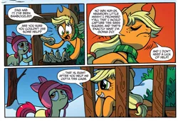 Size: 1024x700 | Tagged: apple bloom, applejack, derpibooru import, idw, safe, spoiler:comicm06