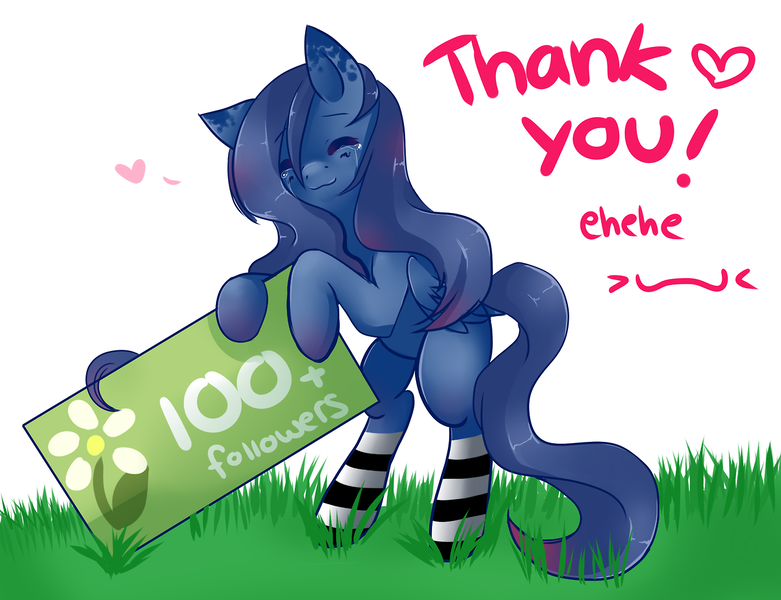 Size: 1280x983 | Tagged: aki, artist:ask-aki-pony, clothes, crying, derpibooru import, heart, oc, safe, socks, solo, striped socks, thank you, unofficial characters only