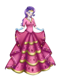 Size: 2255x3036 | Tagged: artist:zeezeepearl, clothes, derpibooru import, dress, gala dress, humanized, rarity, safe, solo