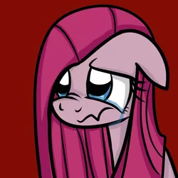 Size: 2000x2000 | Tagged: artist:wubcakeva, crying, derpibooru import, pinkamena diane pie, pinkie pie, sad, safe, solo