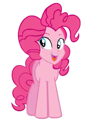 Size: 1312x1854 | Tagged: safe, artist:php50, derpibooru import, pinkie pie, human head pony, hybrid, equestria girls, abomination, face swap, simple background, solo, tardy, transparent background, vector, what has magic done, what has science done