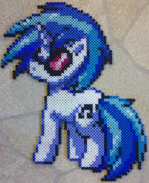 Size: 1740x2136 | Tagged: artist:zizzaz, derpibooru import, perler beads, photo, safe, solo, vinyl scratch