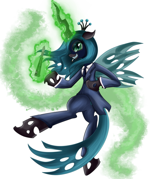 Size: 4470x5264 | Tagged: absurd resolution, artist:pridark, crossover, derpibooru import, queen chrysalis, safe, simple background, solo, spy, team fortress 2, transparent background